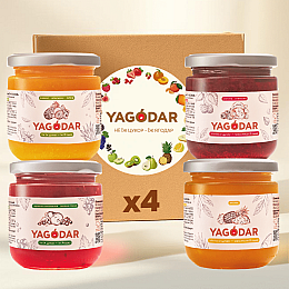Набор джемов YAGODAR Ассорти вкусов 4 шт (2190332274)
