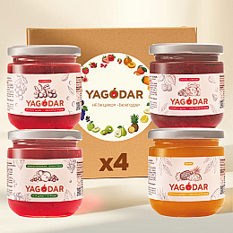 Набор джемов YAGODAR Ассорти вкусов 4 шт (2190344818)