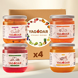 Набор джемов YAGODAR Ассорти вкусов 4 шт (2196091433)
