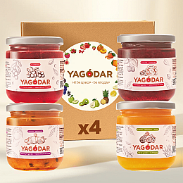 Набор джемов YAGODAR Ассорти вкусов 4 шт (2196112165)