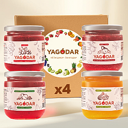 Набор джемов YAGODAR Ассорти вкусов 4 шт (2196136848)
