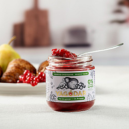 Джем без сахара YAGODAR Красная смородина с грушей 210 г (2206916198)