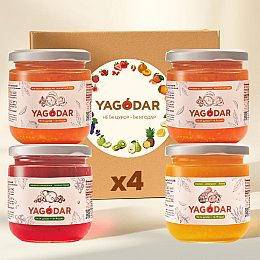 Набор джемов YAGODAR Ассорти вкусов 4 шт (2214392021)