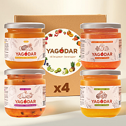 Набор джемов YAGODAR Тропические фрукты 4 шт (2214392022)