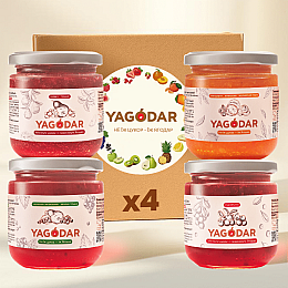 Набор джемов для сыра и вина YAGODAR Ассорти 4 шт (2229456548)