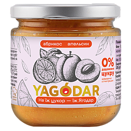 Джем без сахара YAGODAR Абрикосовый 210 г (2344975533)