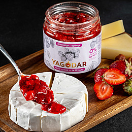 Джем без сахара YAGODAR Клубника с земляникой 210 г (2344975535)