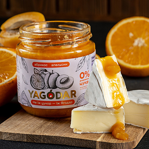 Джемы без сахара YAGODAR Абрикос с апельсином 4 шт (2344975538)