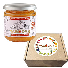 Набор джемов без сахара YAGODAR Тыквенный с апельсином и корицей 12 шт (2344975544)