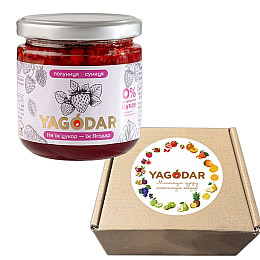 Набор джемов без сахара YAGODAR Клубника с земляникой 12 шт (2344975545)