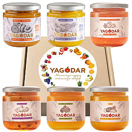 Джемы из тропических фруктов YAGODAR 6 шт (2346927996)