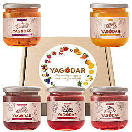 Джемы YAGODAR Ассорти вкусов 5 шт (2346928002)
