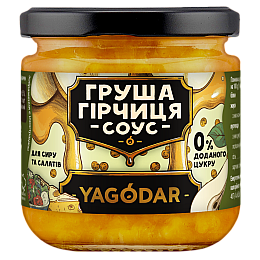 Соус для сыра и салата YAGODAR Груша и горчица 200 г (2386147570)