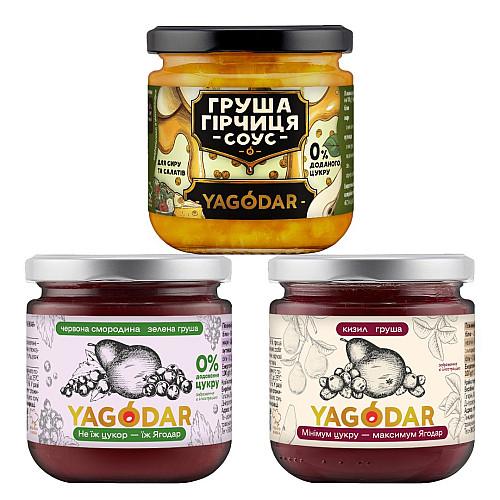 Подарочный набор YAGODAR Грушевый микс 3 шт (2446099007)