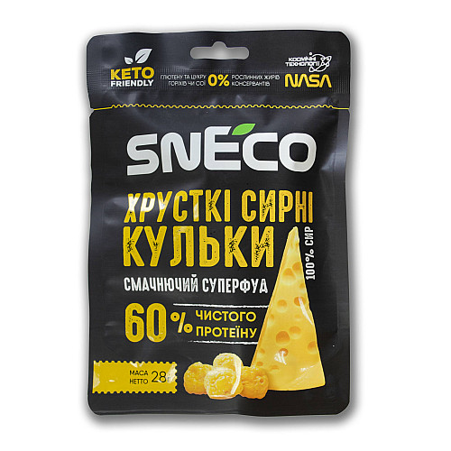 Сыр сушеный вспененный snEco Суперфуд 28 г 4823095814873