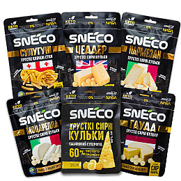 Набор snEco OPTIMAL Сыр хрустящий сушеный 168 г 6 шт 4823095009910