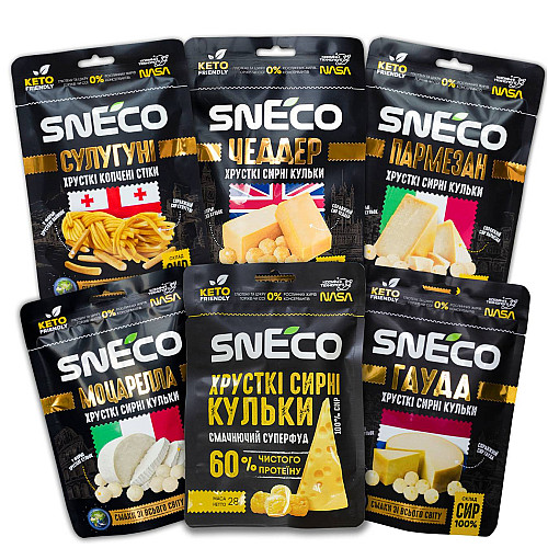 Набор snEco OPTIMAL Сыр хрустящий сушеный 168 г 6 шт 4823095009910