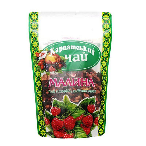 Трав'яний чай Карпатський чай Малина 100 г 4820024210089
