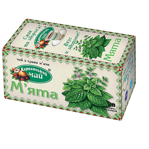 Трав'яний чай Карпатський чай М'ята 20x1.35 г 4820024210041