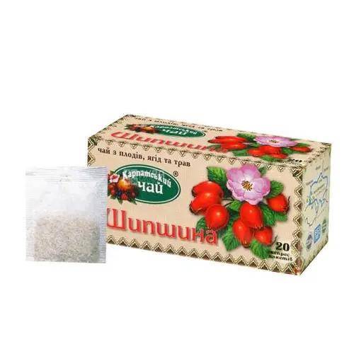 Трав'яний чай Карпатський чай Шипшина 20x2 г 4820024210096