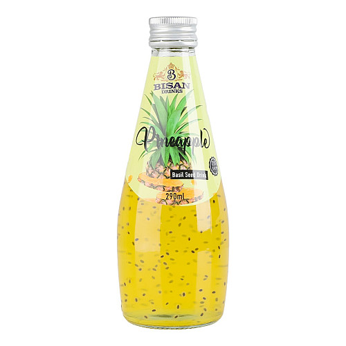 Напиток сокосодержащий Basil Seed Drink Pineapple BISAN 290 мл 4820186124989