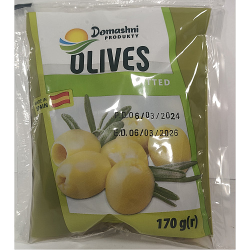 Оливки зелені без кісточок Домашні продукти 170 мл 4820186124750