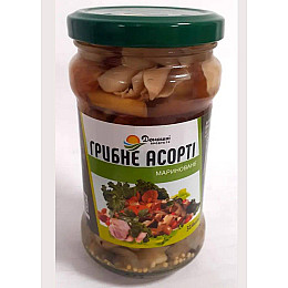 Грибное ассорти Домашні продукти 314 мл 280 г 4820186122886
