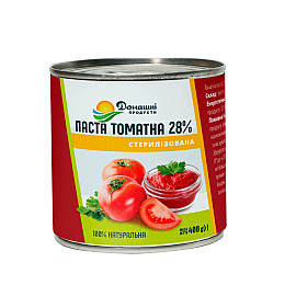 Томатная паста Домашні продукти 400 г 4820186122473