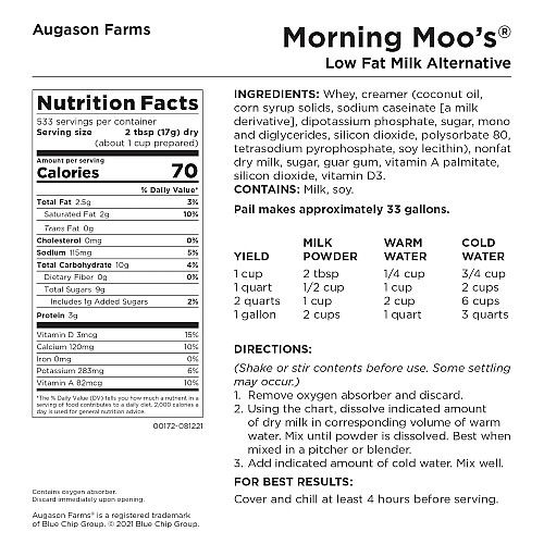 Соевое молоко сублимированное Augason Farms 533 порции (101104)