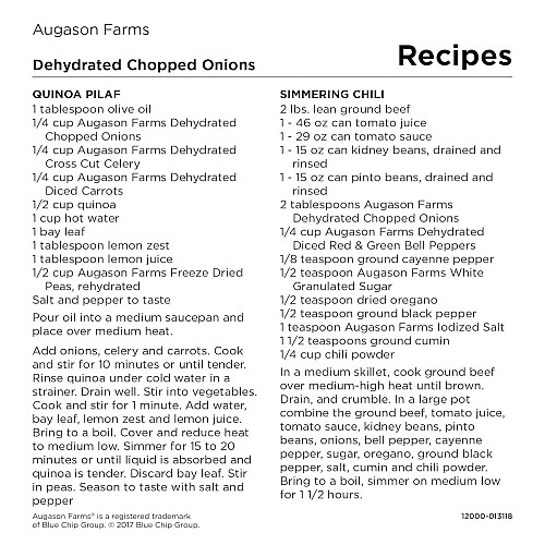Лук нарізаний сублимований Augason Farms 217 порцій (101097)