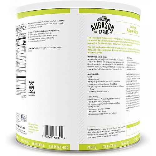Сублимированные кусочки яблок Augason Farms 20 порций (101096)