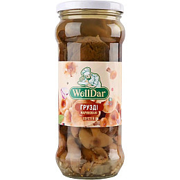 Гриби мариновані Грузді WellDar 580 г 6955467858487