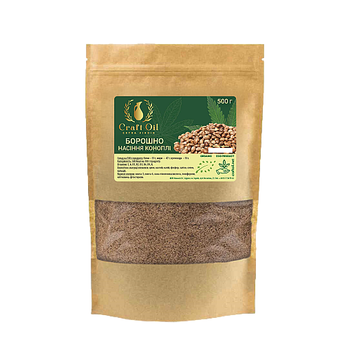 Мука семян конопли Craft Oil 500 г (2471389753)