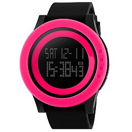 Часы Skmei DG1142 BK- Hot Pink BOX (DG1142BOXBKHP)