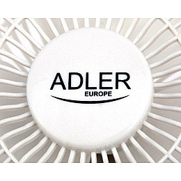 Настільний вентилятор Adler AD 7317 з прищіпкою Білий
