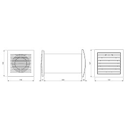 Провітрювач з термостатом Europlast Е-extra SPKT100