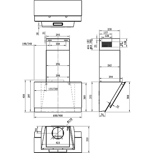 Витяжка Gorenje WHI 649 EXBG (NB60E-L15B7) (6575401)