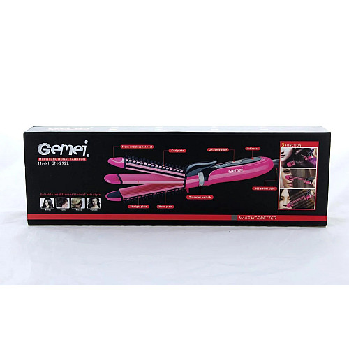 Стайлер Для Волос 3 В 1 Geemy Gm 2922 Розовый (351739)