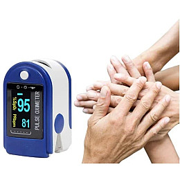 <p>Пульсометр електронний на палець Пульсоксиметр Pulse Oximeter LK 87</p>
