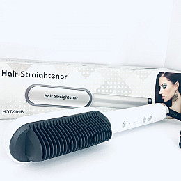 Електрична гребінець-випрямляч Hair Straightener HQT-909B Білий (HQT909BK)