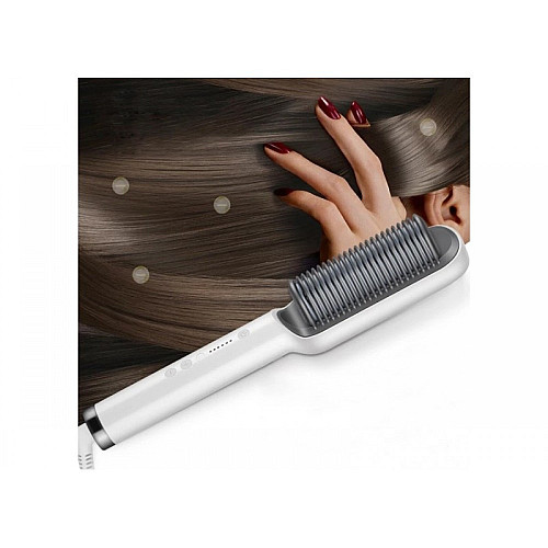 Электрическая расческа-выпрямитель Hair Straightener HQT-909B Белый (HQT909BK)