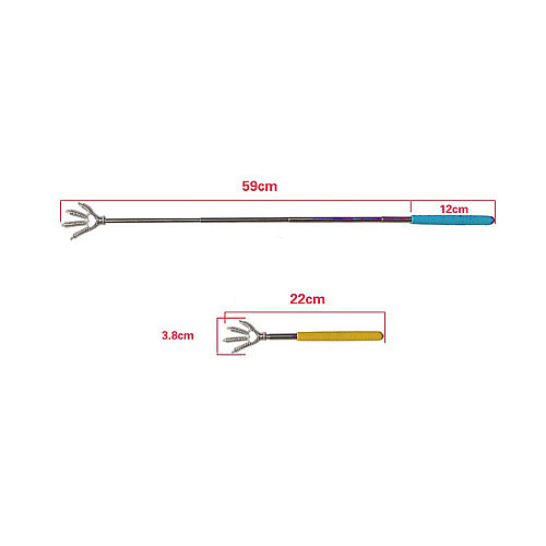 Чесалка для спини телескопічна Back Comb Синя (COMB-B)