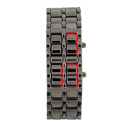 Часи-брелок Led Watch Iron Samurai, Чорний з червоними світлодіодами ( IBW012BR )