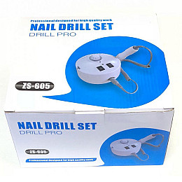 Аппарат фрезер SalonHome T-ZS-605-white круглий для манікюру 35000 обертів White