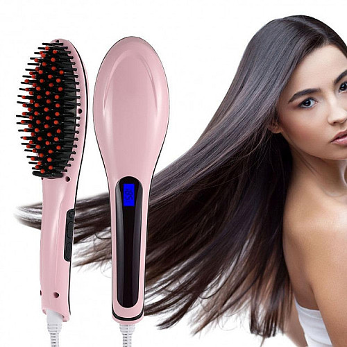 Расческа выпрямитель для укладки волос электрическая Fast Hair Straightener HQT-906