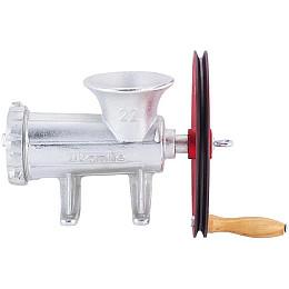 Ручна м'ясорубка 2в1 з насадками для наповнення ковбас 31х16х20.5см Kamille DP73537