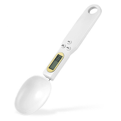 Кухонная мерная ложка - весы электронная UChef DSS-01 LCD экран до 500 г Белый