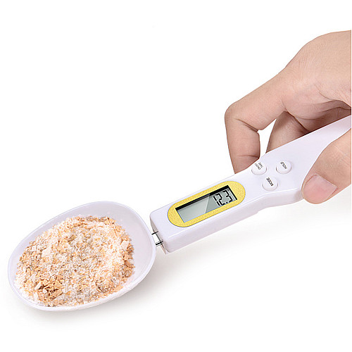 Кухонная мерная ложка - весы электронная UChef DSS-01 LCD экран до 500 г Белый