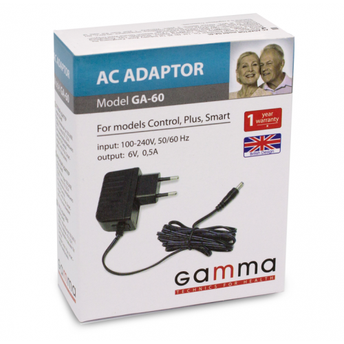 Адаптер сетевой Gamma GA-60 для тонометров (Optima, Control, Smart, Plus)