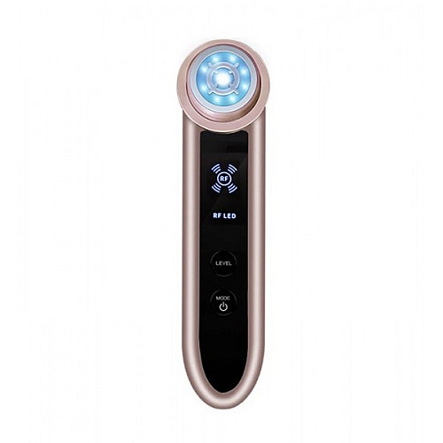 Мікротоковий масажер для обличчя Black Owl RF + Світлотерапія + EMS + Холодні Компреси (422)